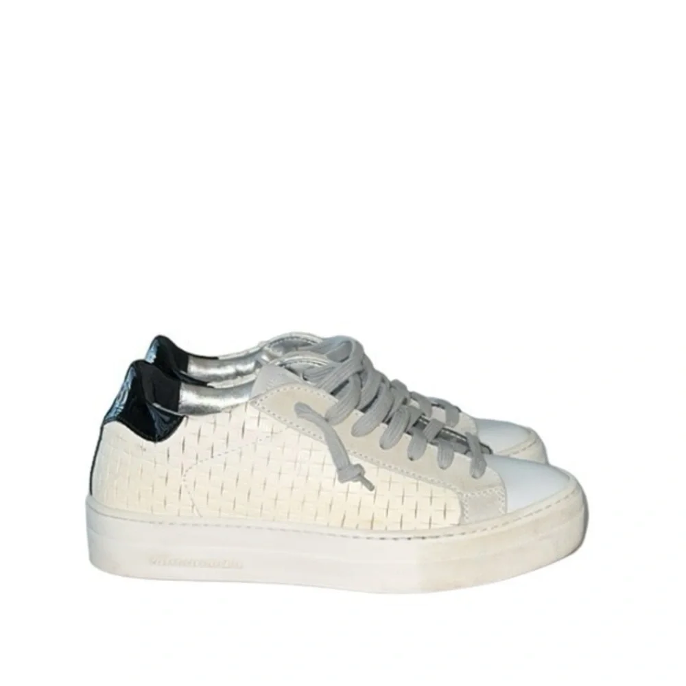 P448 Thea Overload Leather Low Top‎ Platform Sneakers